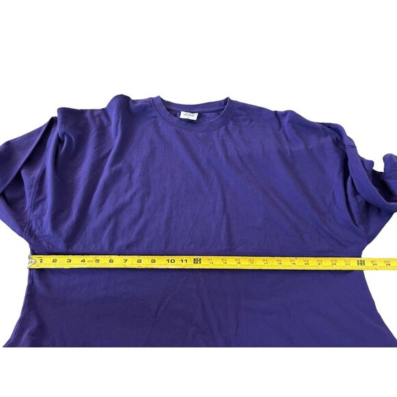 Pressbox Mens Long Sleeve T Shirt Purple Size Large Pullover Round Hem NEW - Picture 6 of 8